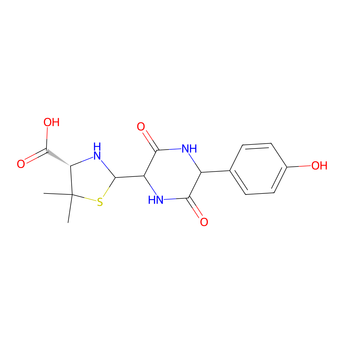 (4S)-2-(5-(4-hydroxyphenyl)-3,6-dioxopiperazin-2-yl)-5,5-dimethylthiazolidine-4-carboxylic acid molecular structure, CAS 2088961-37-7