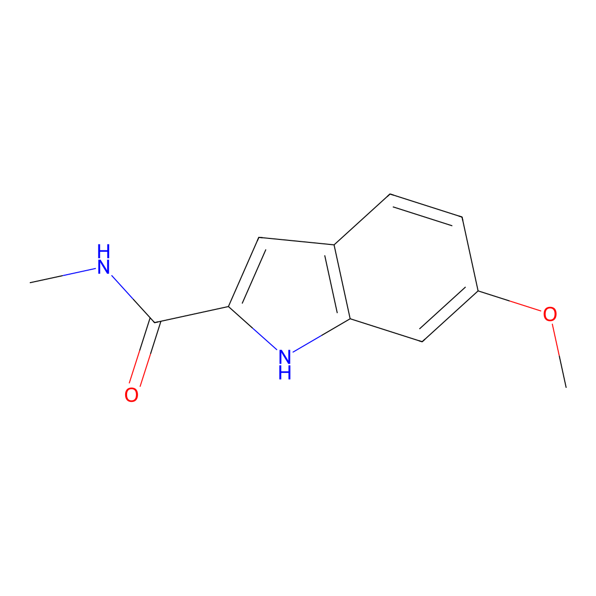 6-Methoxy-N-methyl-1H-indole-2-carboxamide molecular structure, CAS 2088980-36-1