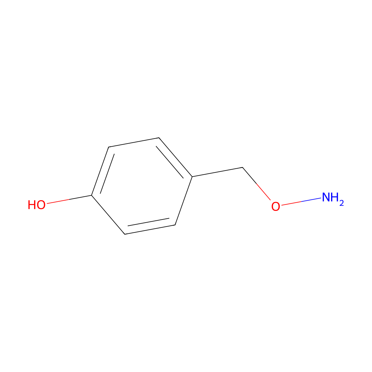 4-Aminooxymethyl-phenol molecular structure, CAS 2089-12-5