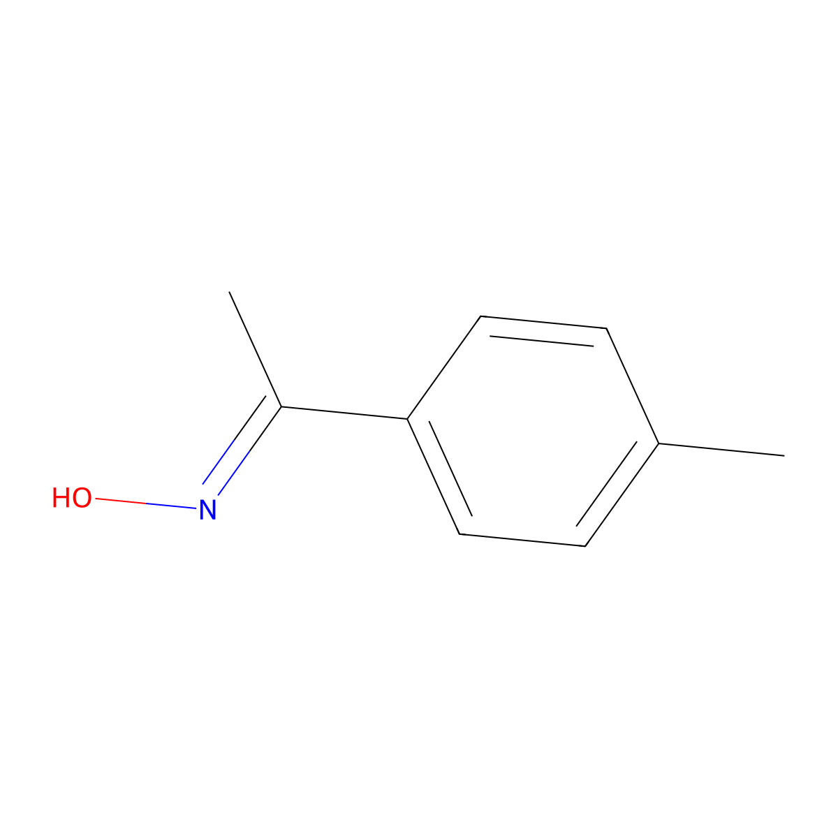 1-p-Tolyl-ethanone oxime molecular structure, CAS 2089-33-0