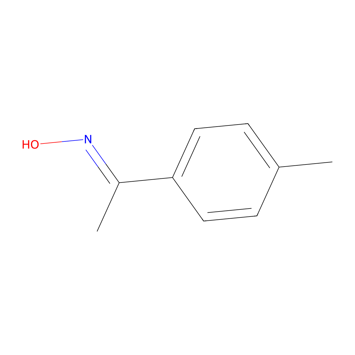 1-p-Tolyl-ethanone oxime molecular structure, CAS 2089-33-0