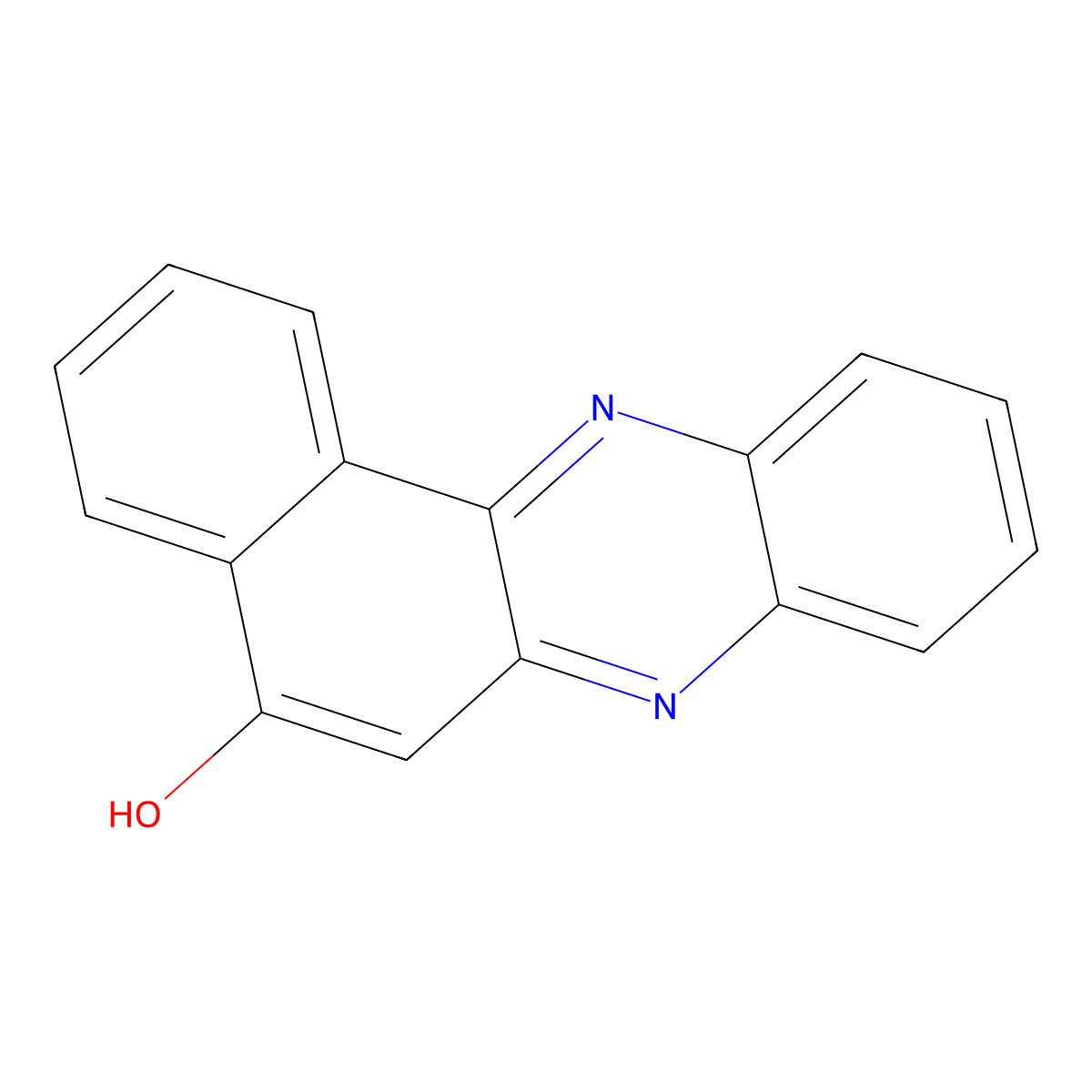 Benzo[a]phenazin-5-ol molecular structure, CAS 2089-82-9