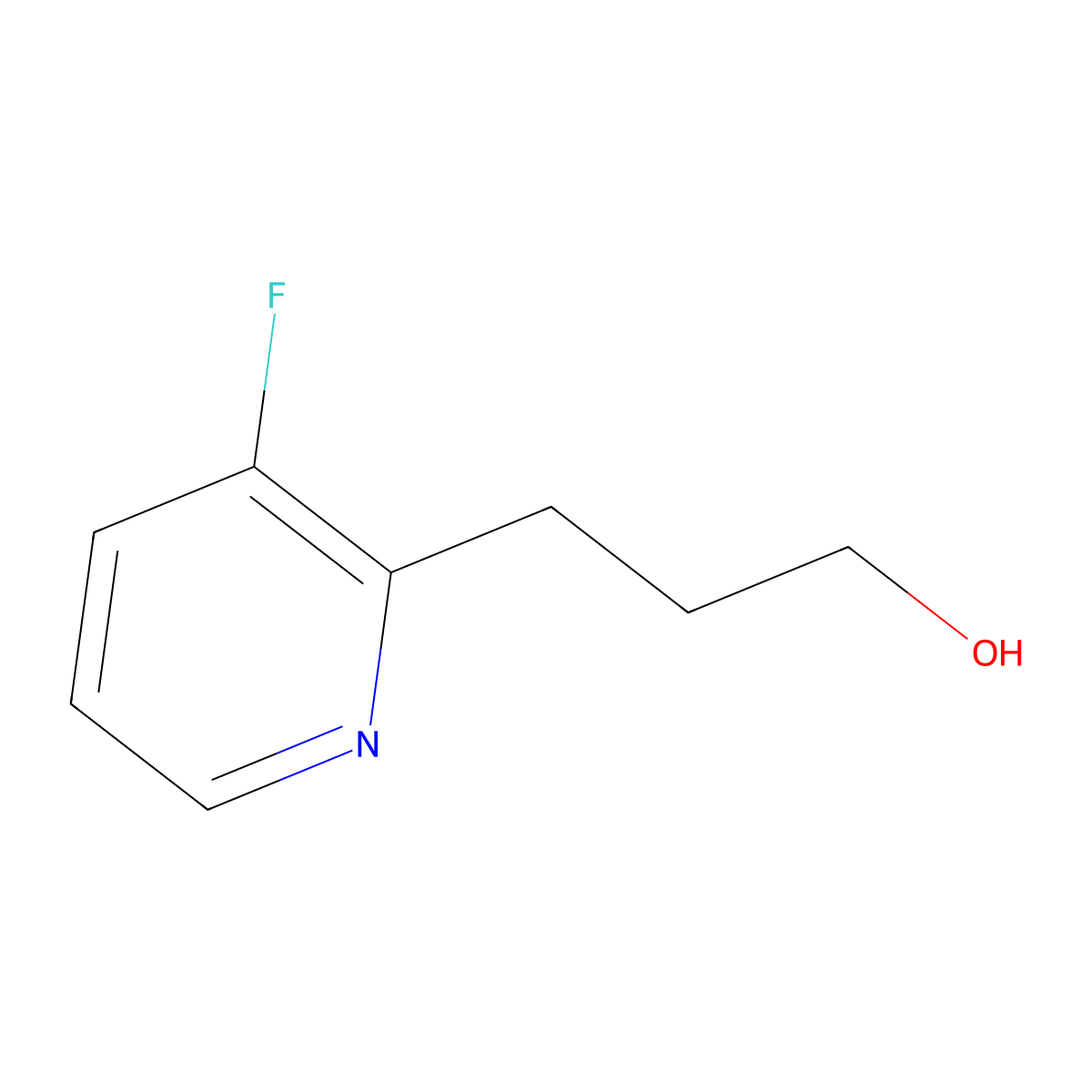 3-(3-Fluoropyridin-2-yl)propan-1-ol molecular structure, CAS 2089046-86-4