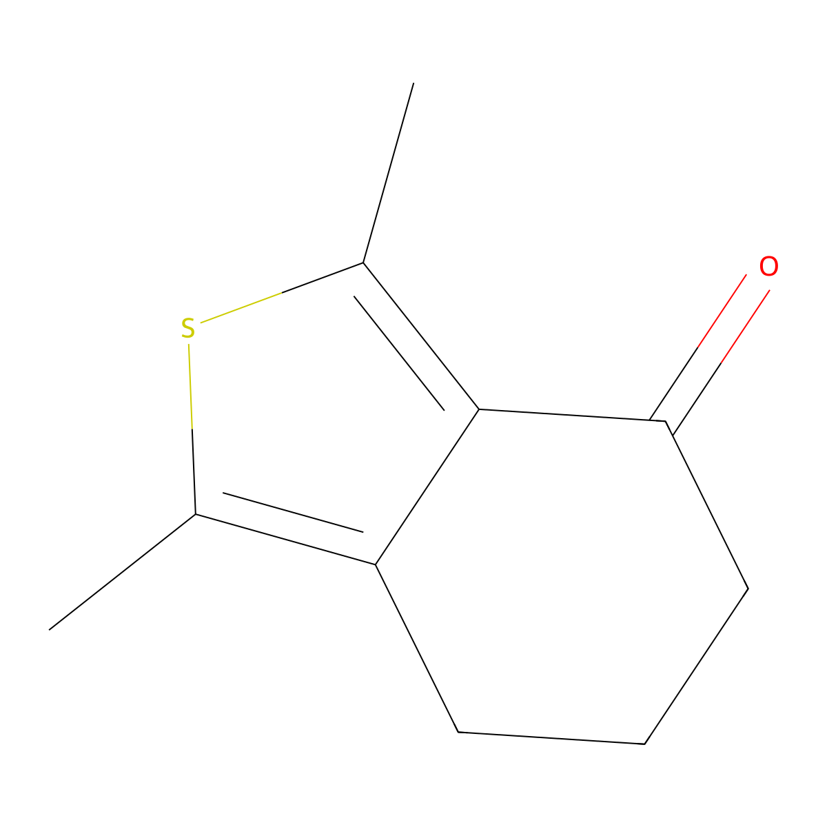 1,3-Dimethyl-6,7-dihydrobenzo[c]thiophen-4(5H)-one molecular structure, CAS 20892-17-5