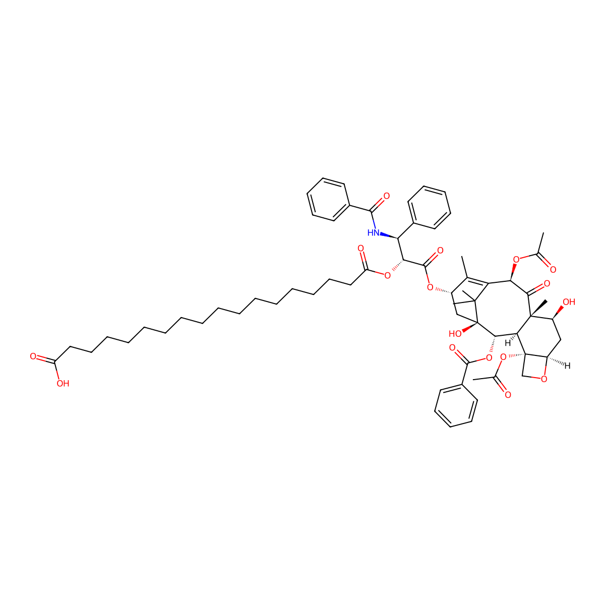 Paclitaxel octadecanedioate molecular structure, CAS 2089211-45-8