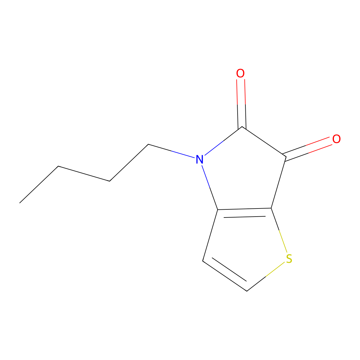 4-Butyl-4H-thieno[3,2-b]pyrrole-5,6-dione molecular structure, CAS 2089237-91-0