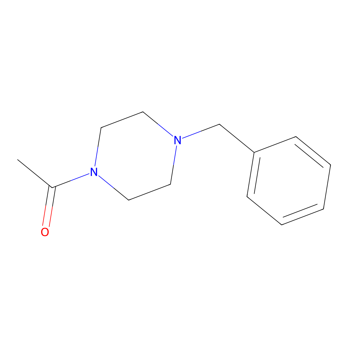1-Acetyl-4-benzylpiperazine molecular structure, CAS 208924-94-1