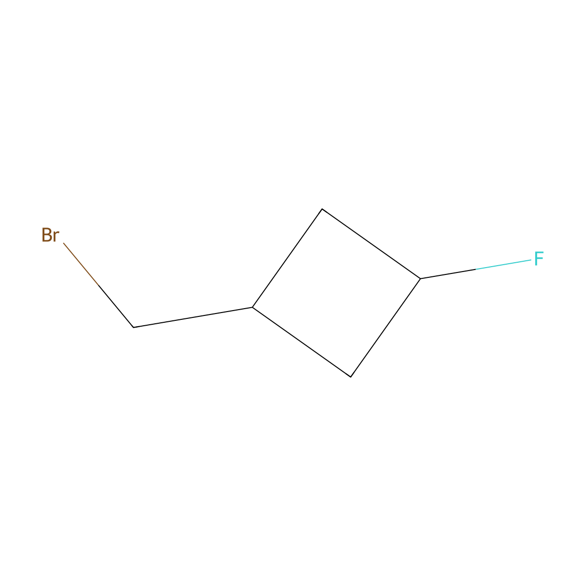 1-(Bromomethyl)-3-fluorocyclobutane molecular structure, CAS 2089241-88-1