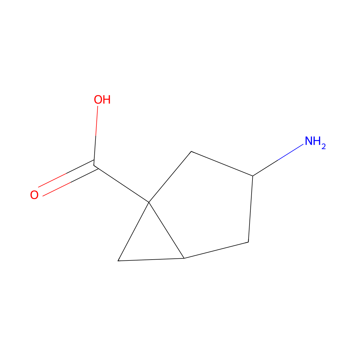 rac-(1R,3R,5R)-3-aminobicyclo[3.1.0]hexane-1-carboxylic acid molecular structure, CAS 2089245-37-2