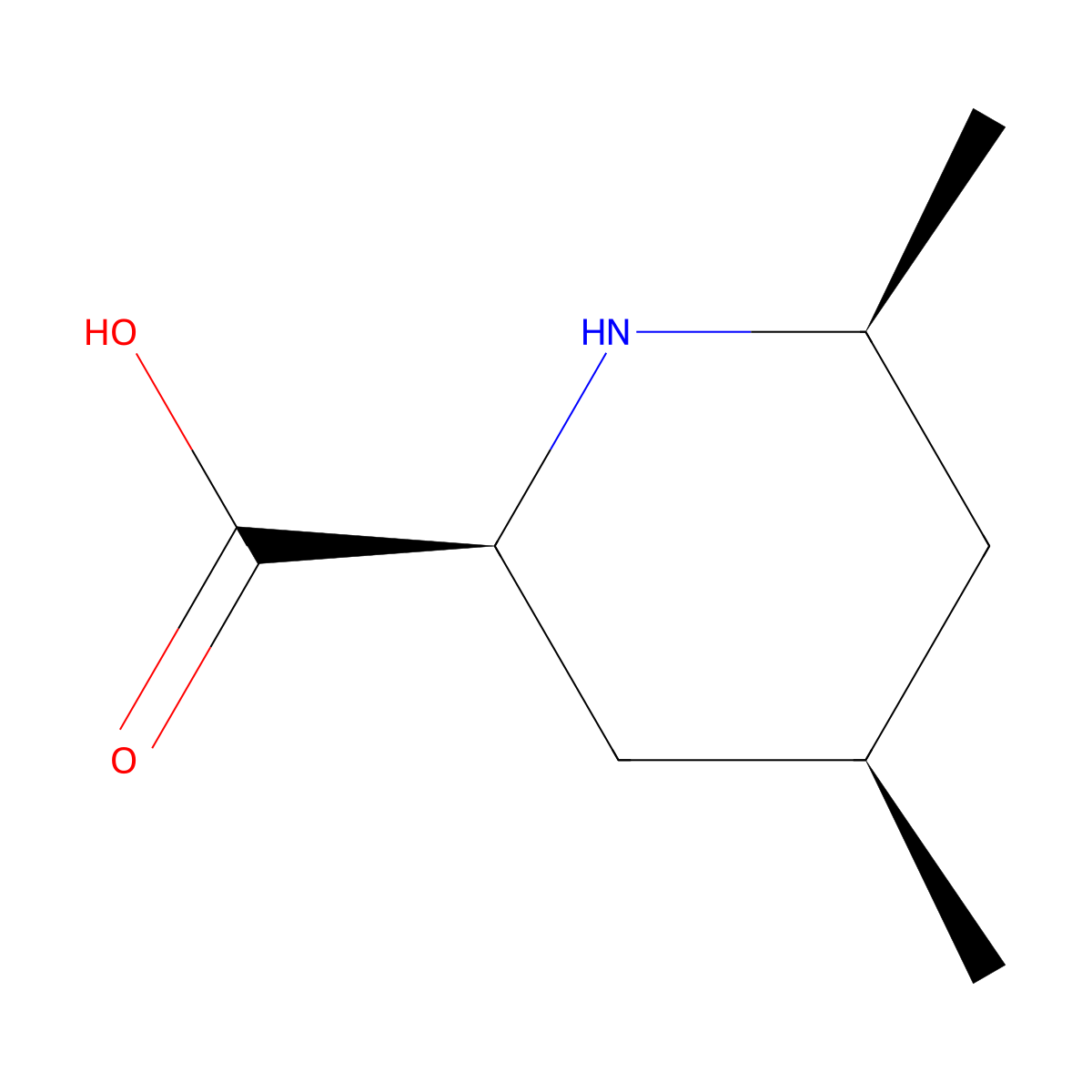 (2S,4R,6S)-4,6-Dimethylpiperidine-2-carboxylic acid molecular structure, CAS 2089245-52-1