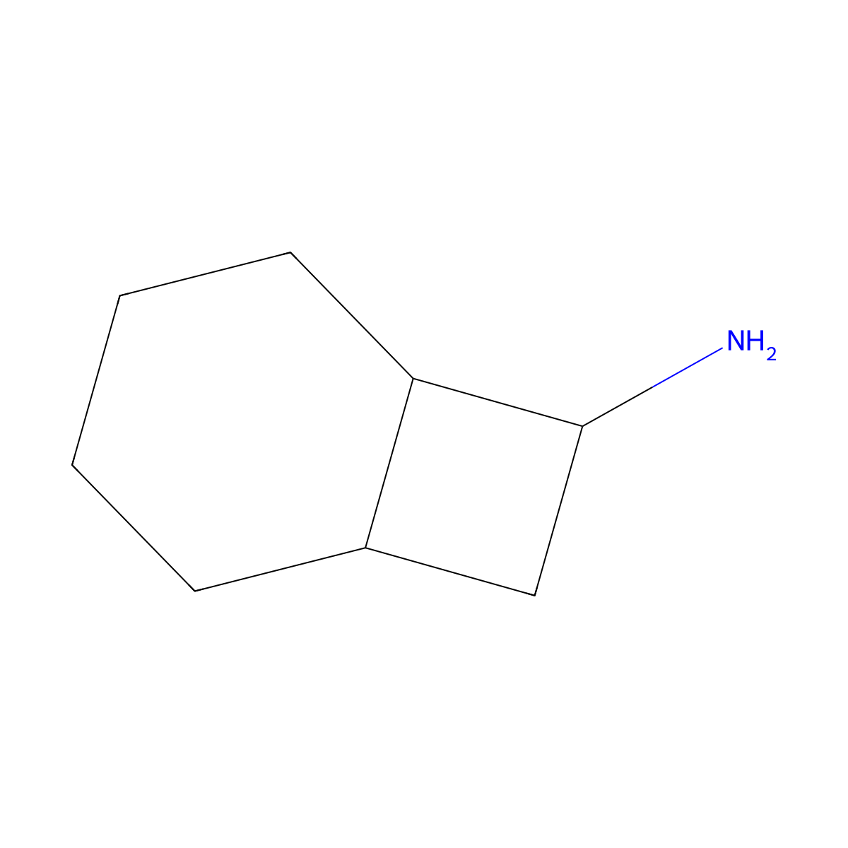 rac-(1R,6R,7S)-bicyclo[4.2.0]octan-7-amine molecular structure, CAS 2089245-78-1