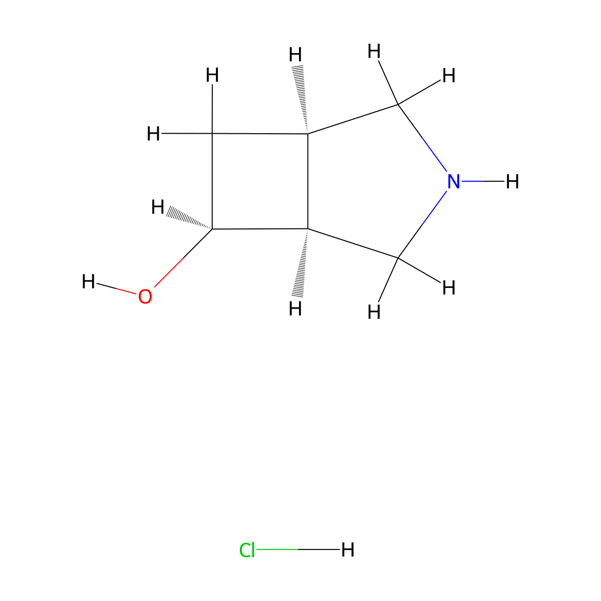 rac-(1R,5S,6S)-3-Azabicyclo[3.2.0]heptan-6-ol hydrochloride molecular structure, CAS 2089246-00-2