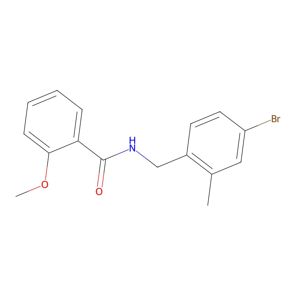 N-(4-bromo-2-methylbenzyl)-2-methoxybenzamide molecular structure, CAS 2089246-17-1