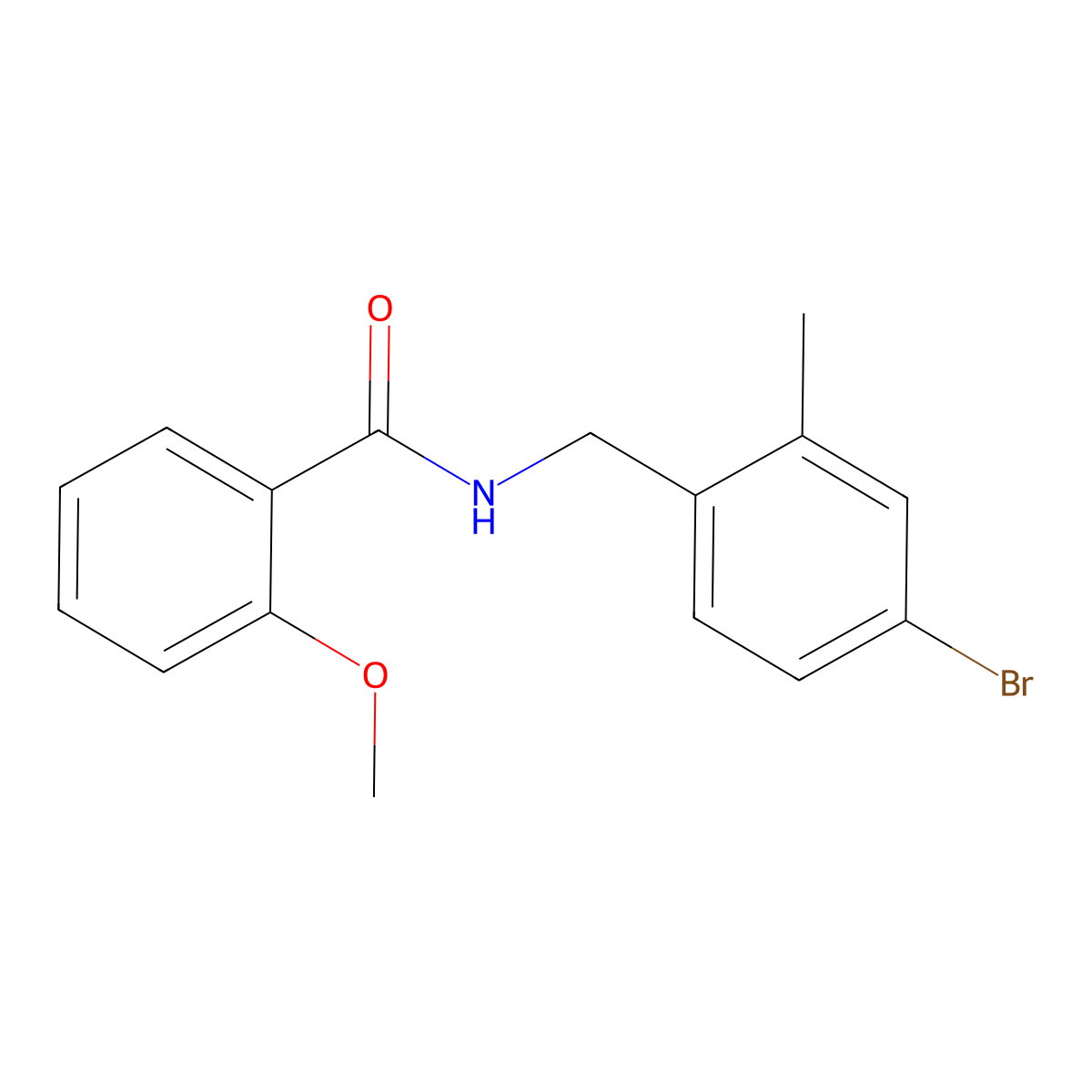 N-(4-bromo-2-methylbenzyl)-2-methoxybenzamide molecular structure, CAS 2089246-17-1