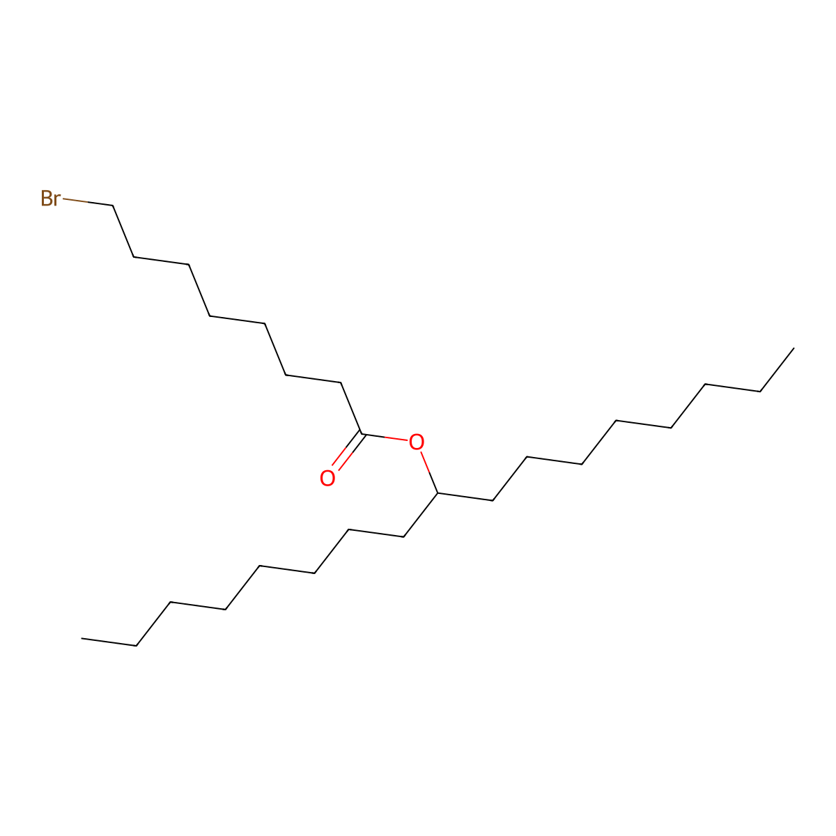 Heptadecan-9-yl 8-bromooctanoate molecular structure, CAS 2089253-22-3