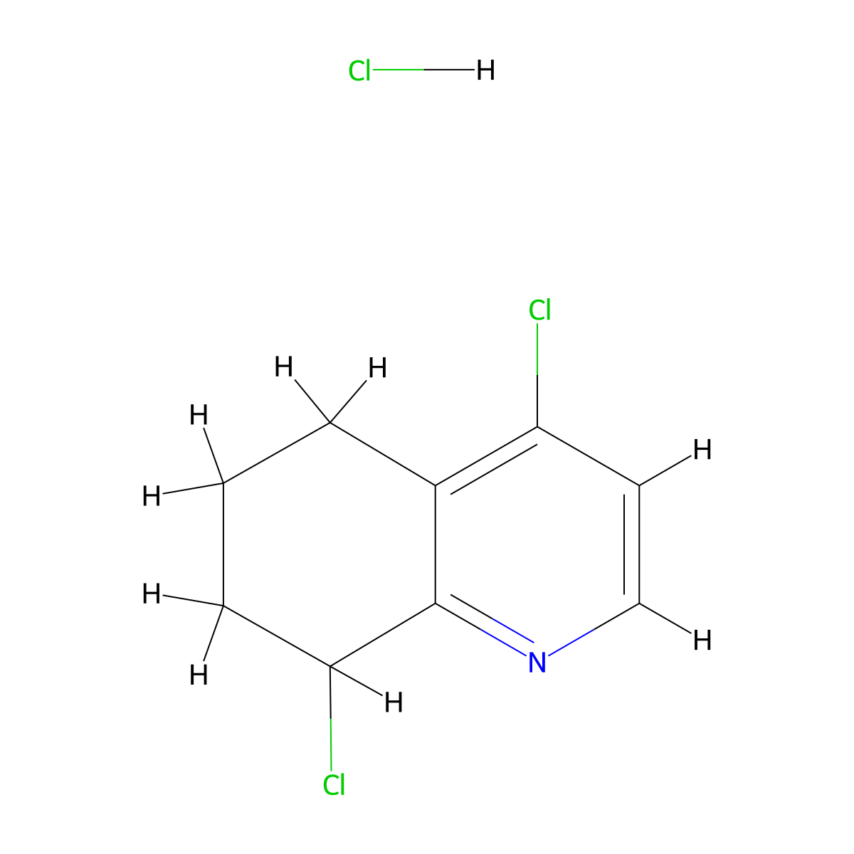 4,8-Dichloro-5,6,7,8-tetrahydroquinoline hydrochloride molecular structure, CAS 2089255-17-2