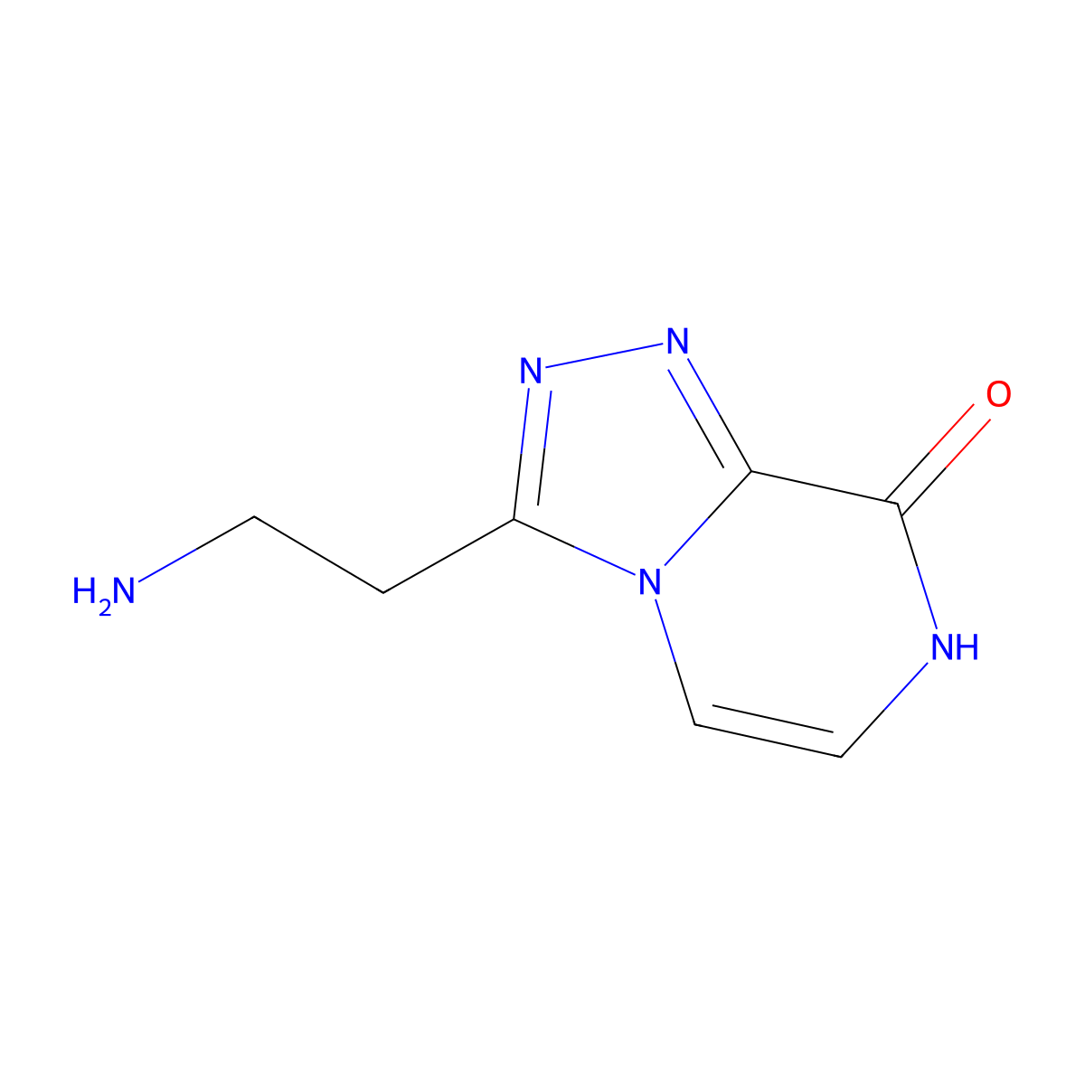 3-(2-Aminoethyl)-[1,2,4]triazolo[4,3-a]pyrazin-8-ol molecular structure, CAS 2089255-35-4