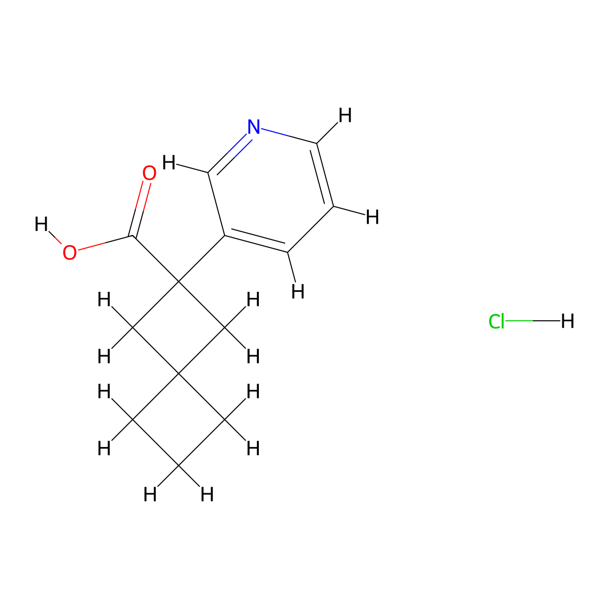 2-(Pyridin-3-yl)spiro(3.3)heptane-2-carboxylic acid hydrochloride molecular structure, CAS 2089255-59-2
