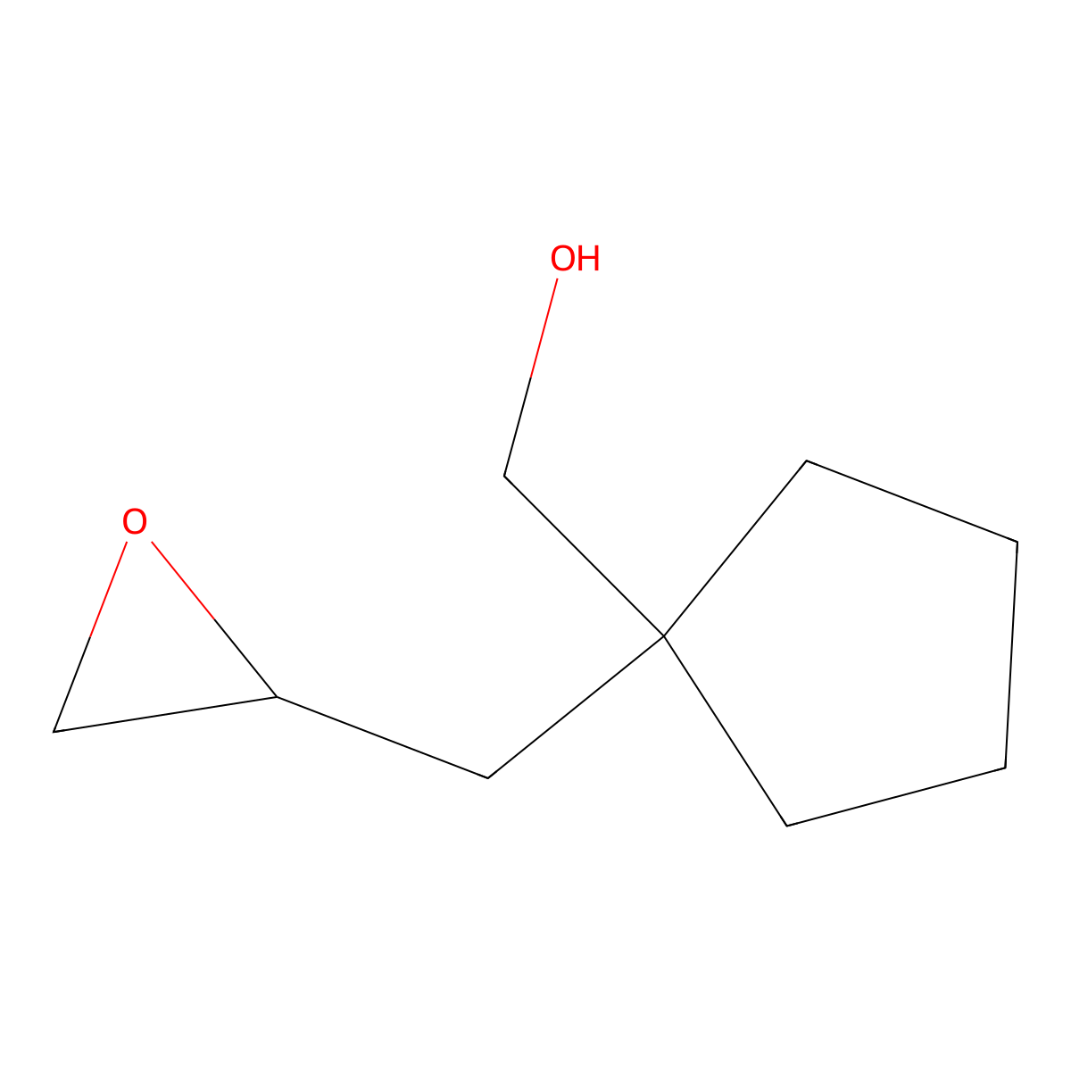 {1-[(Oxiran-2-yl)methyl]cyclopentyl}methanol molecular structure, CAS 2089256-16-4