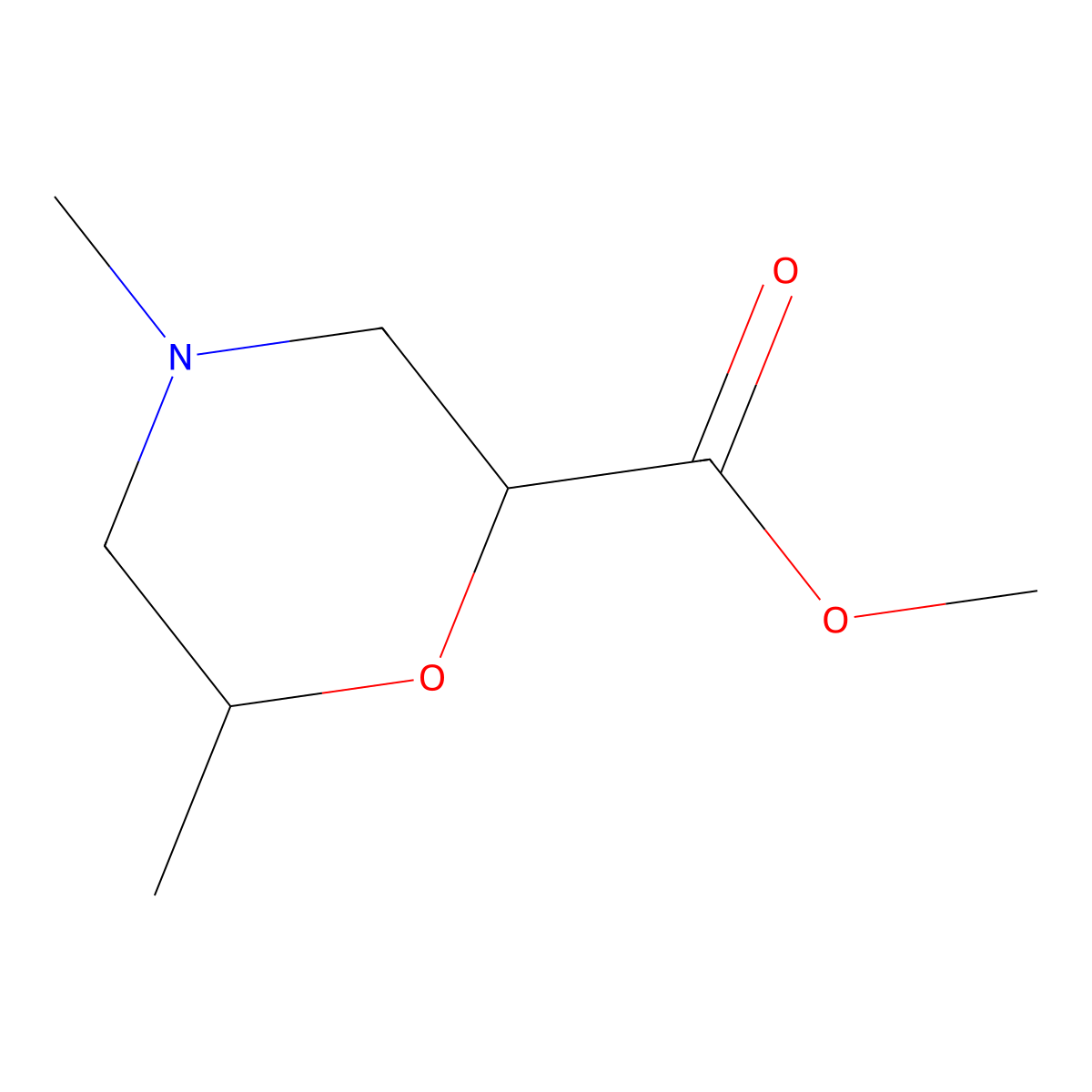 Methyl 4,6-dimethylmorpholine-2-carboxylate molecular structure, CAS 2089257-07-6