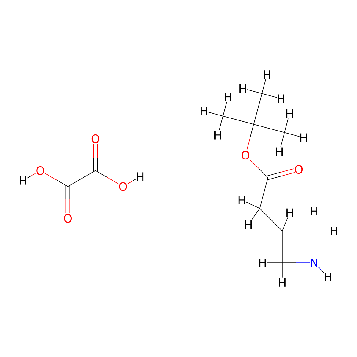 Oxalic acid; tert-butyl 2-(azetidin-3-yl)acetate molecular structure, CAS 2089257-27-0