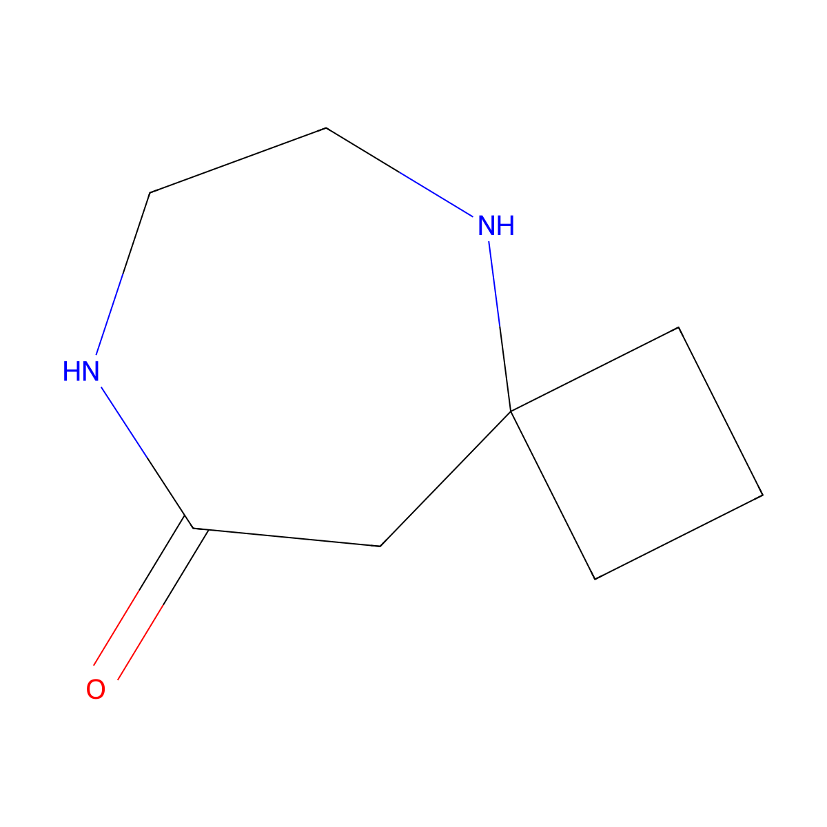 5,8-Diazaspiro[3.6]decan-9-one molecular structure, CAS 2089257-33-8