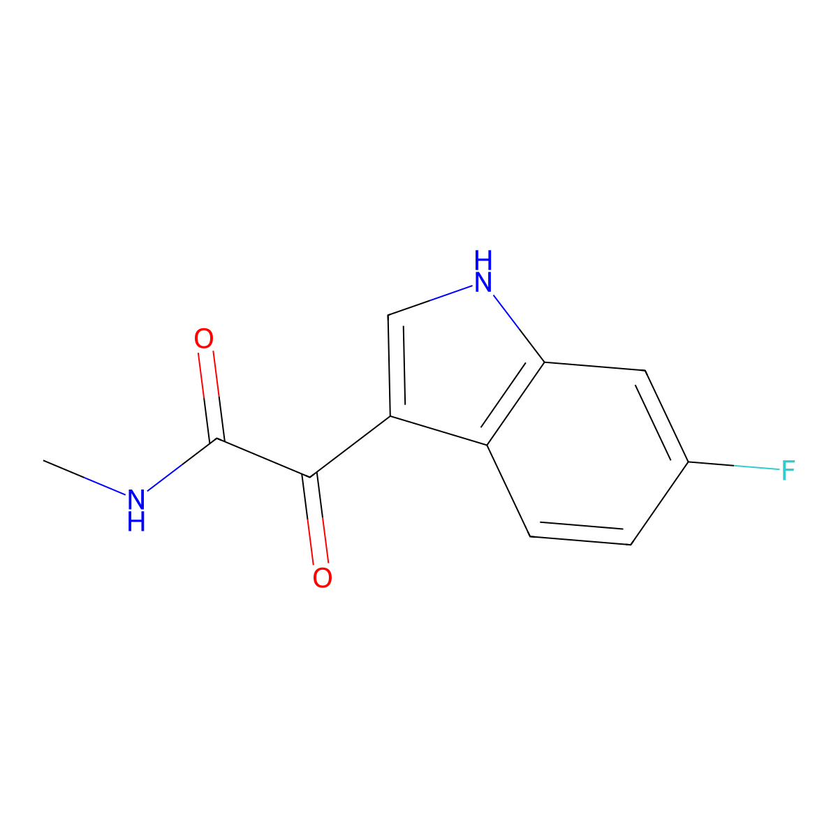 2-(6-Fluoro-1H-indol-3-yl)-N-methyl-2-oxoacetamide molecular structure, CAS 2089257-38-3