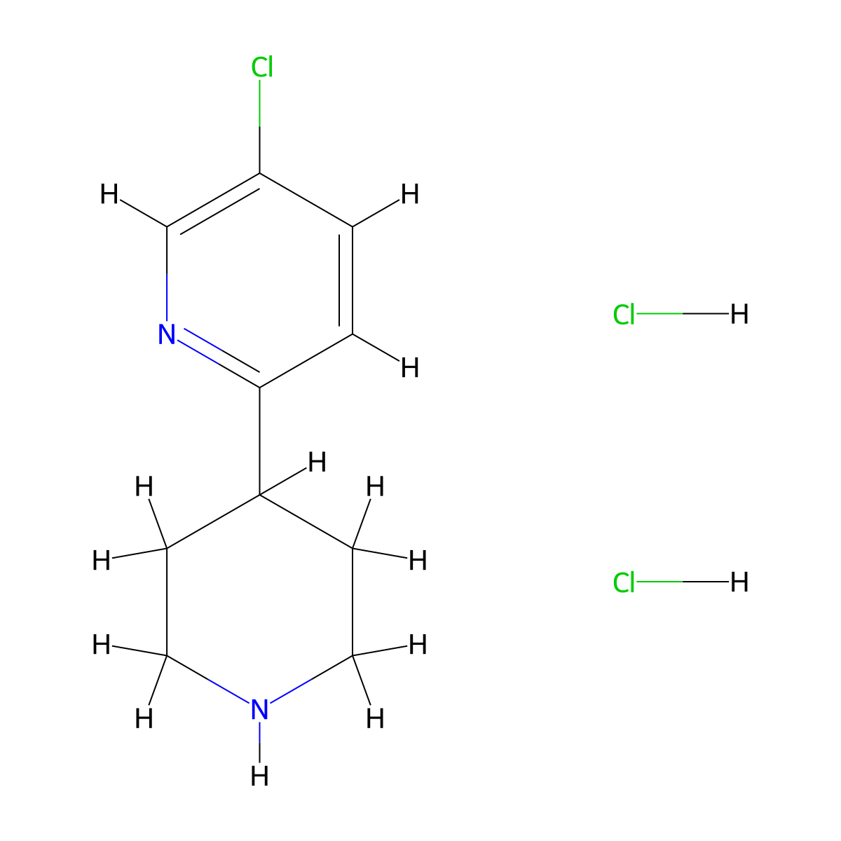 5-Chloro-2-(piperidin-4-yl)pyridine dihydrochloride molecular structure, CAS 2089257-42-9