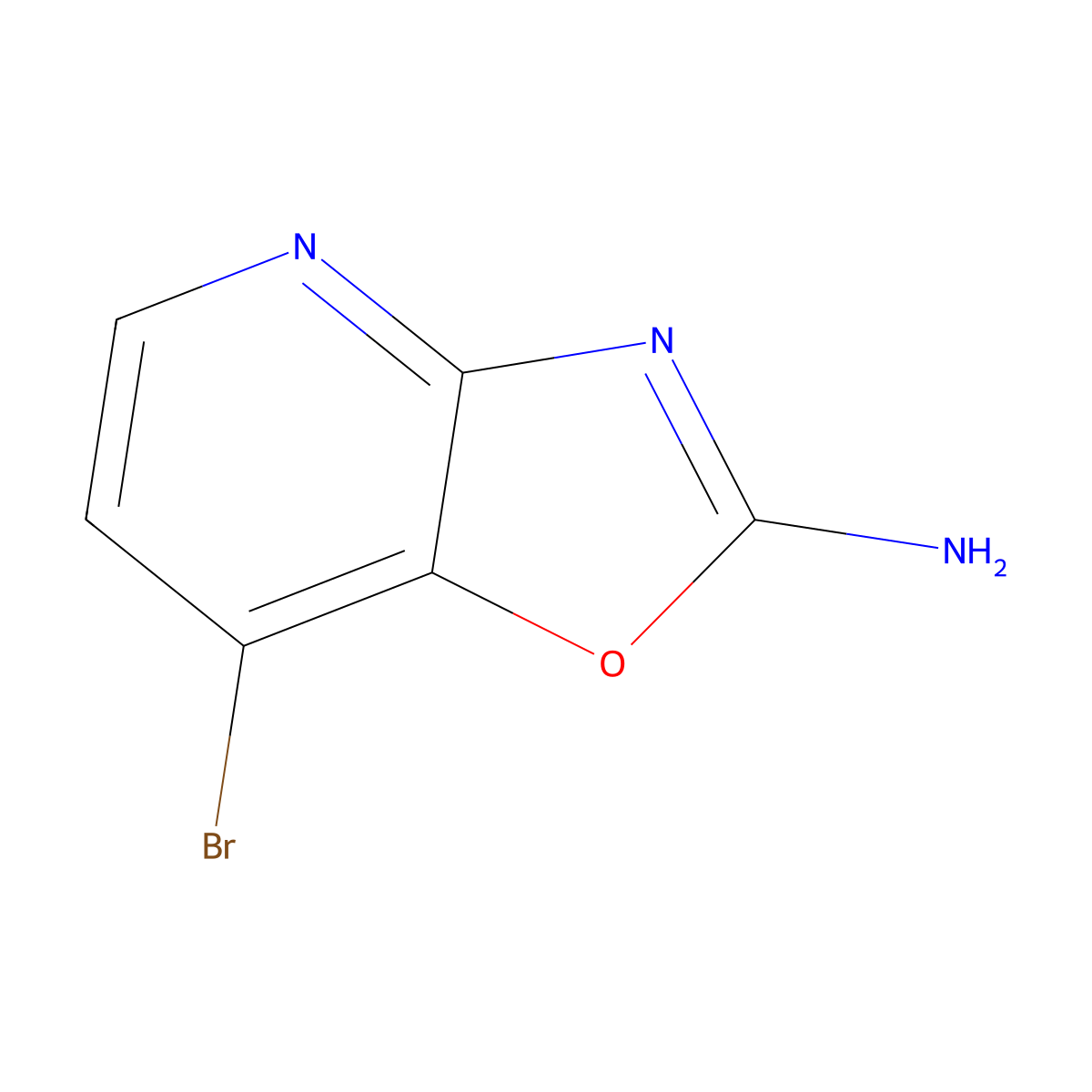 7-Bromo-[1,3]oxazolo[4,5-b]pyridin-2-amine molecular structure, CAS 2089257-55-4