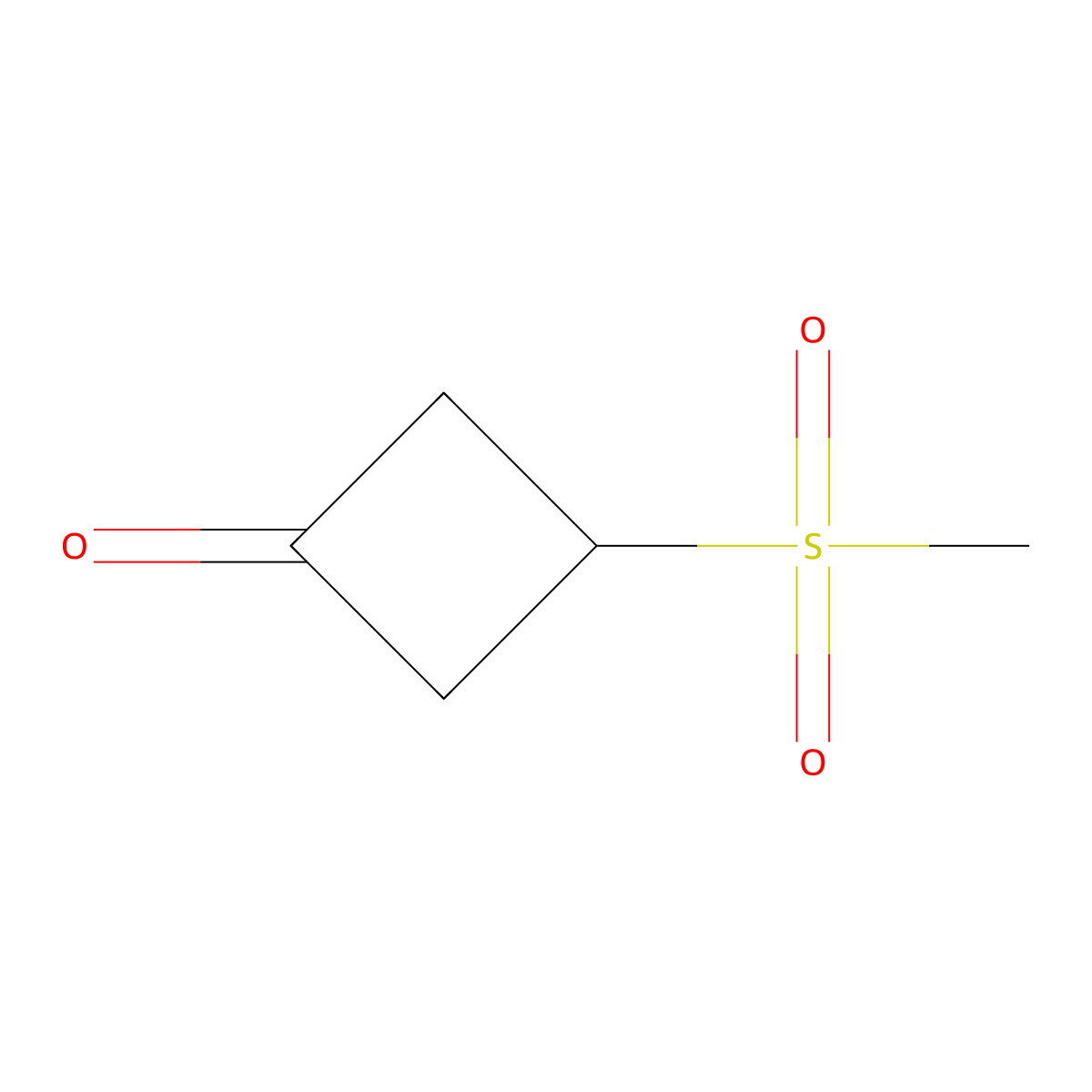 3-Methanesulfonylcyclobutan-1-one molecular structure, CAS 2089257-73-6