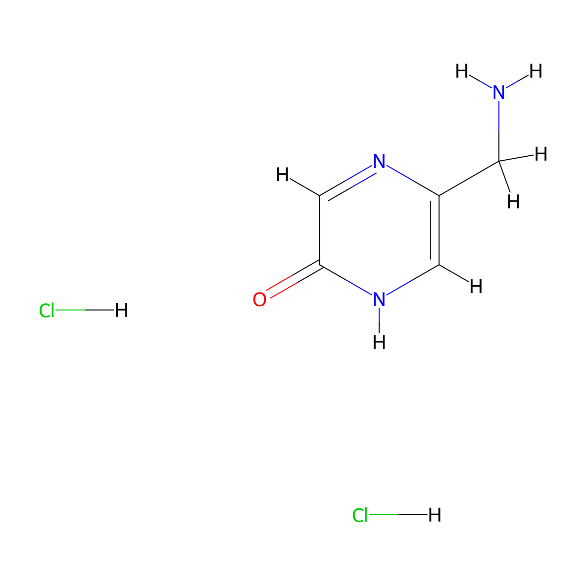 5-(Aminomethyl)pyrazin-2-ol dihydrochloride molecular structure, CAS 2089257-81-6
