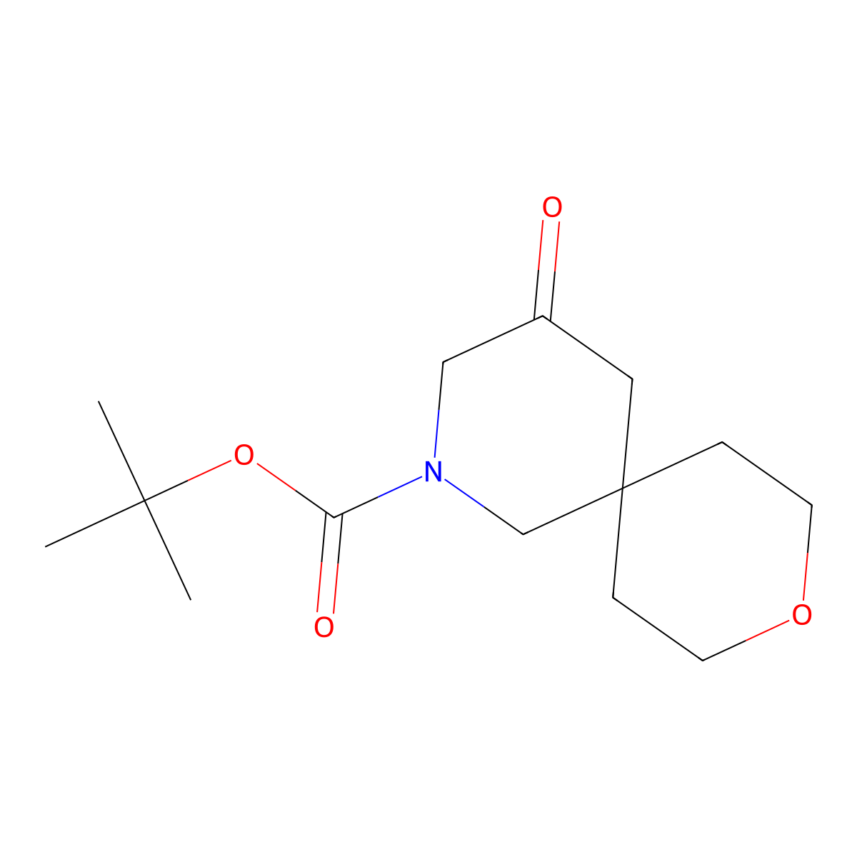 tert-Butyl 4-oxo-9-oxa-2-azaspiro[5.5]undecane-2-carboxylate molecular structure, CAS 2089258-39-7
