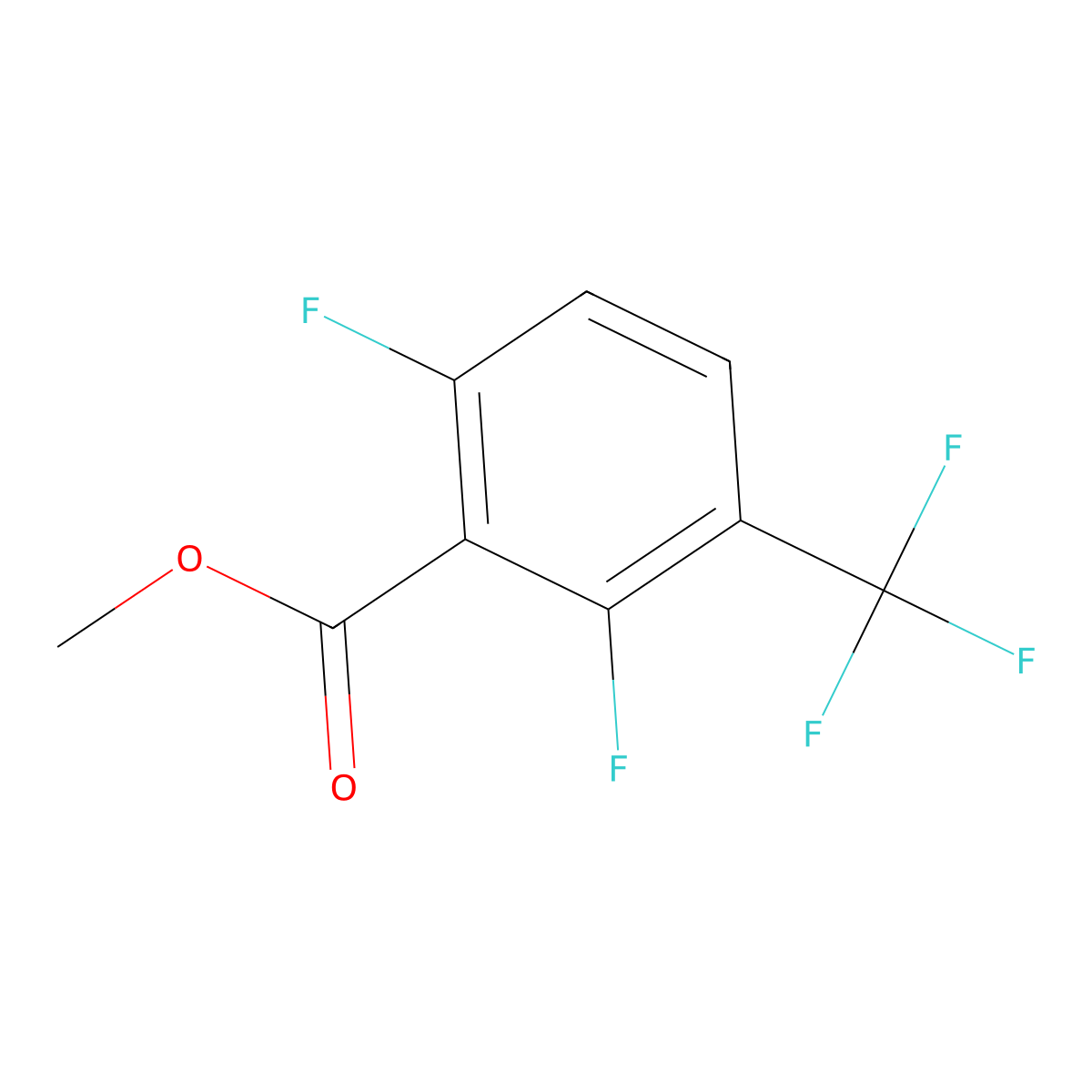 Methyl 2,6-difluoro-3-(trifluoromethyl)benzoate molecular structure, CAS 2089258-73-9