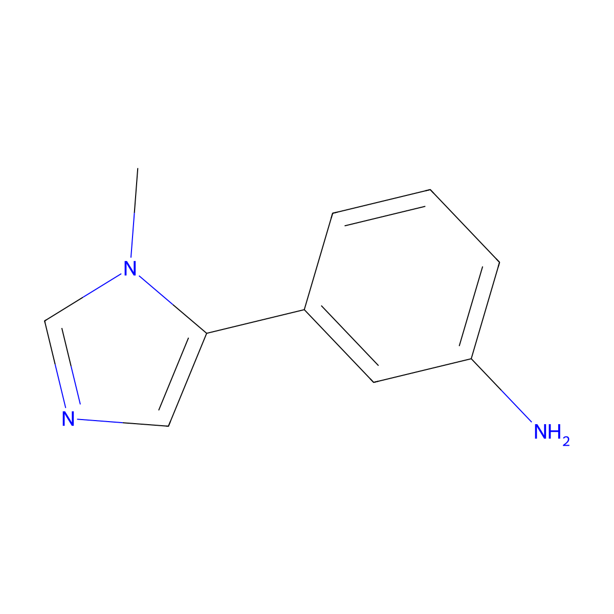 3-(1-Methylimidazol-5-yl)aniline molecular structure, CAS 208927-11-1
