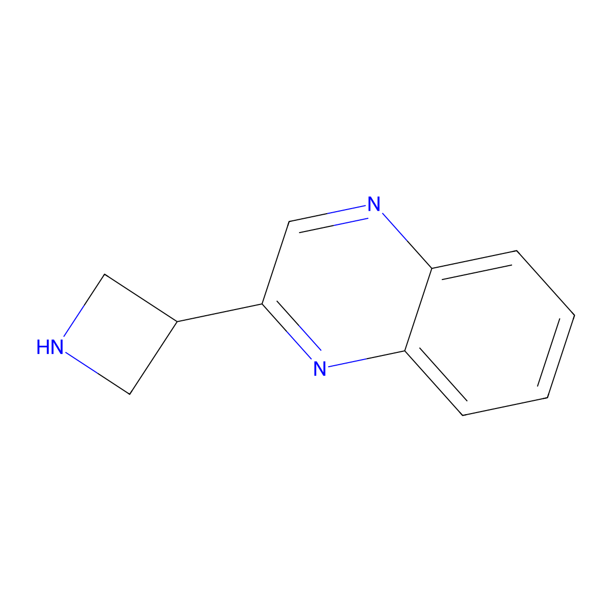 2-(Azetidin-3-yl)quinoxaline molecular structure, CAS 2089277-24-5
