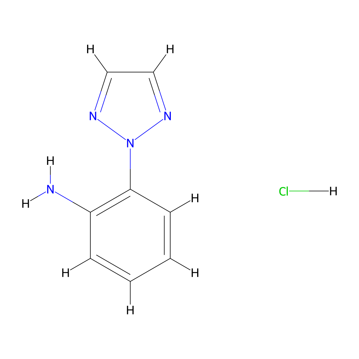2-(2H-1,2,3-triazol-2-yl)aniline hydrochloride molecular structure, CAS 2089277-30-3