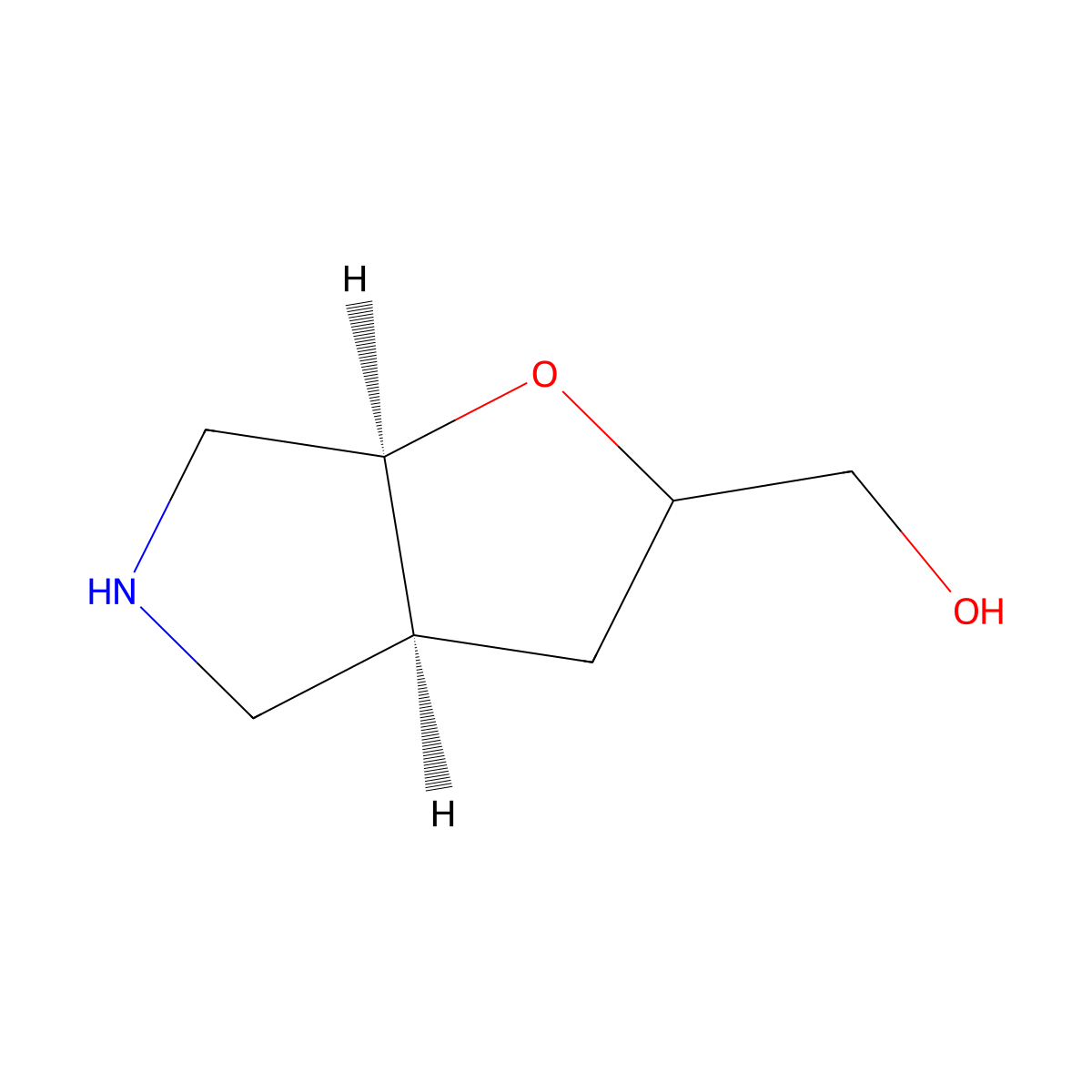 cis-Hexahydro-2H-furo[2,3-c]pyrrol-2-ylmethanol molecular structure, CAS 2089289-01-8