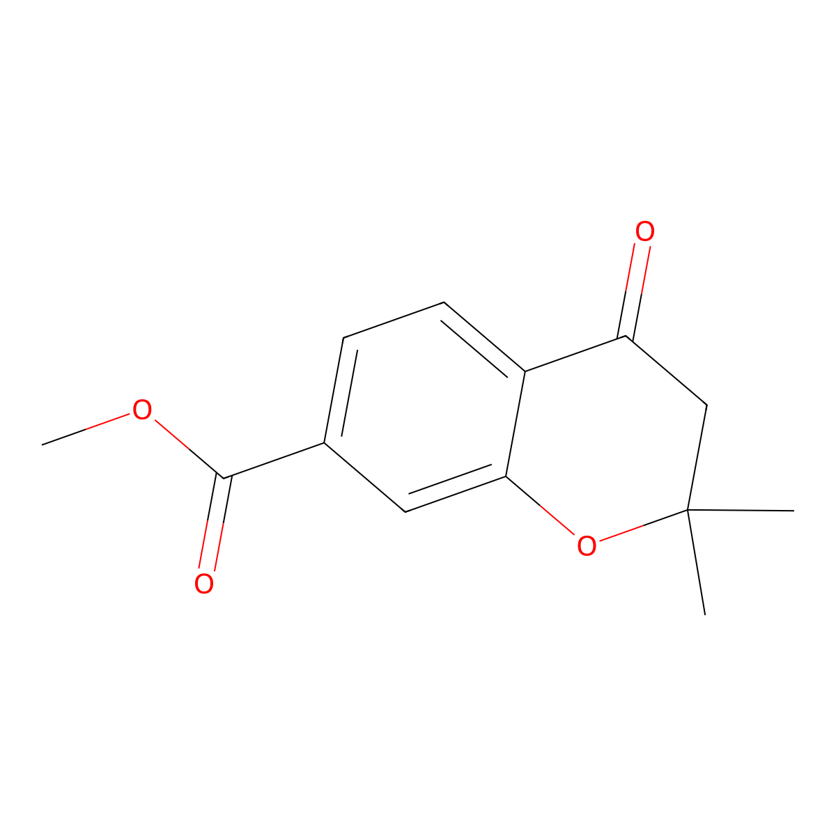 Methyl 2,2-Dimethyl-4-oxochroman-7-carboxylate molecular structure, CAS 2089289-02-9