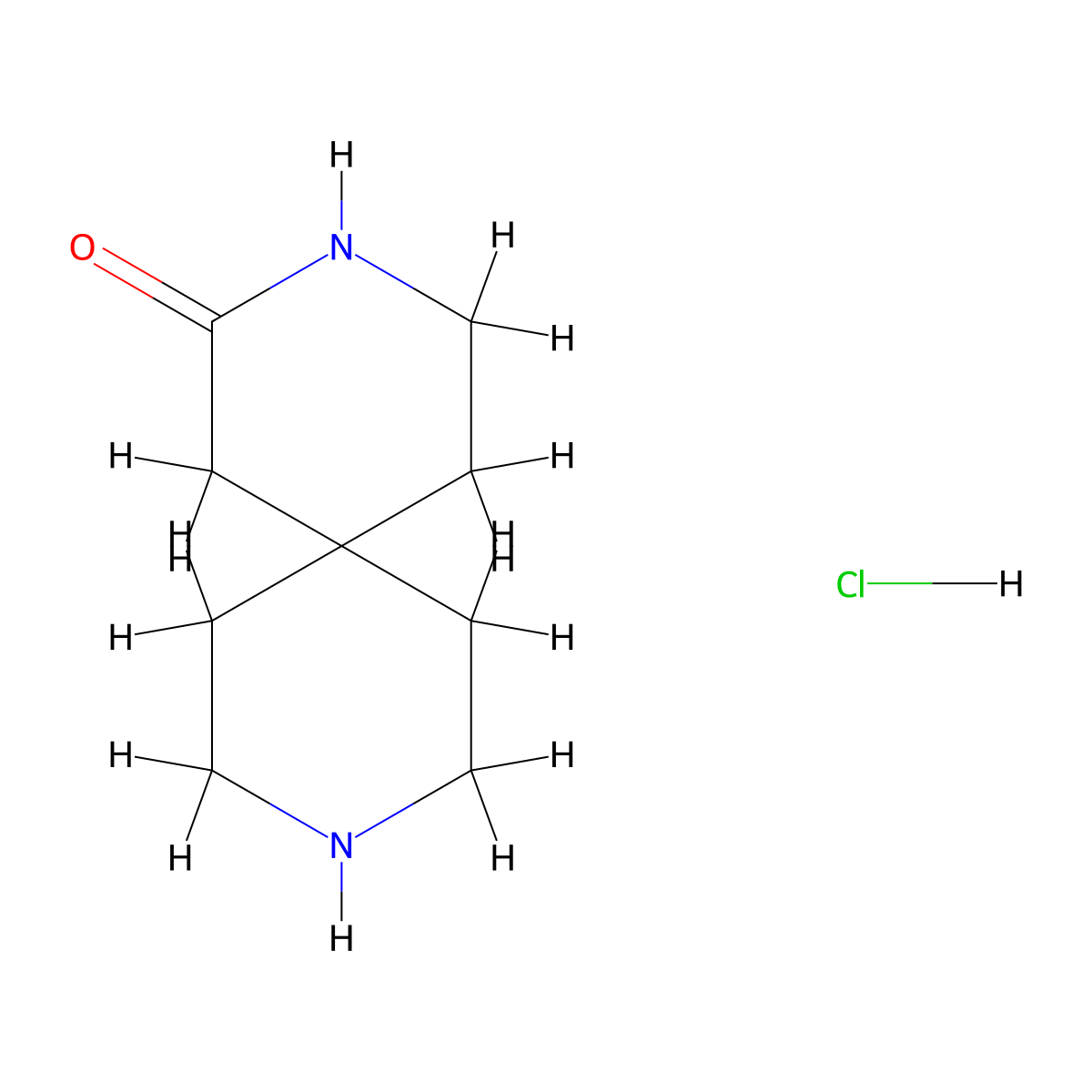 3,9-Diazaspiro[5.5]undecan-2-one hydrochloride molecular structure, CAS 2089291-46-1