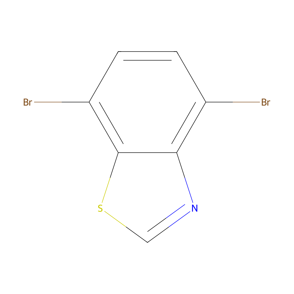 4,7-Dibromobenzo[d]thiazole molecular structure, CAS 2089292-19-1