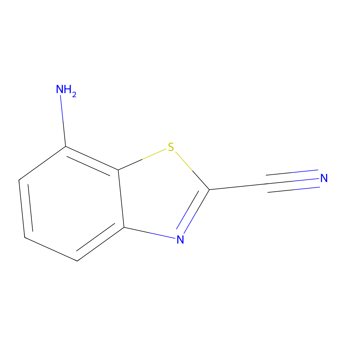 7-Aminobenzo[d]thiazole-2-carbonitrile molecular structure, CAS 2089292-87-3