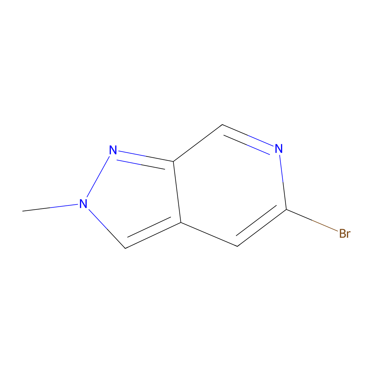 5-Bromo-2-methyl-2H-pyrazolo[3,4-c]pyridine molecular structure, CAS 2089292-88-4