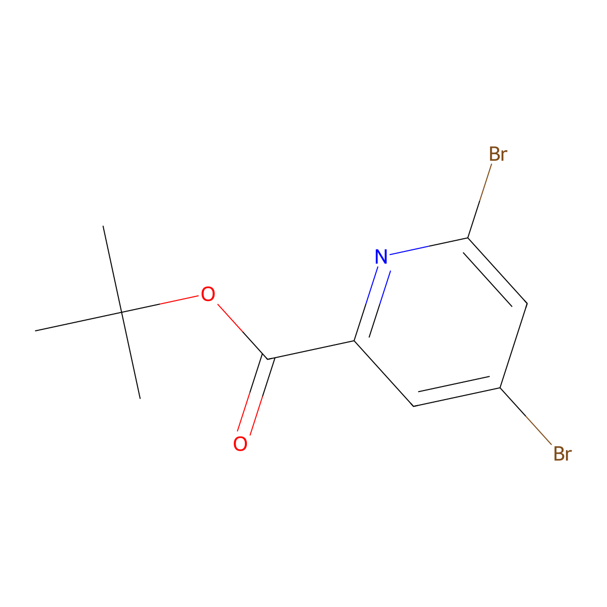 tert-Butyl 4,6-dibromopicolinate molecular structure, CAS 2089292-98-6