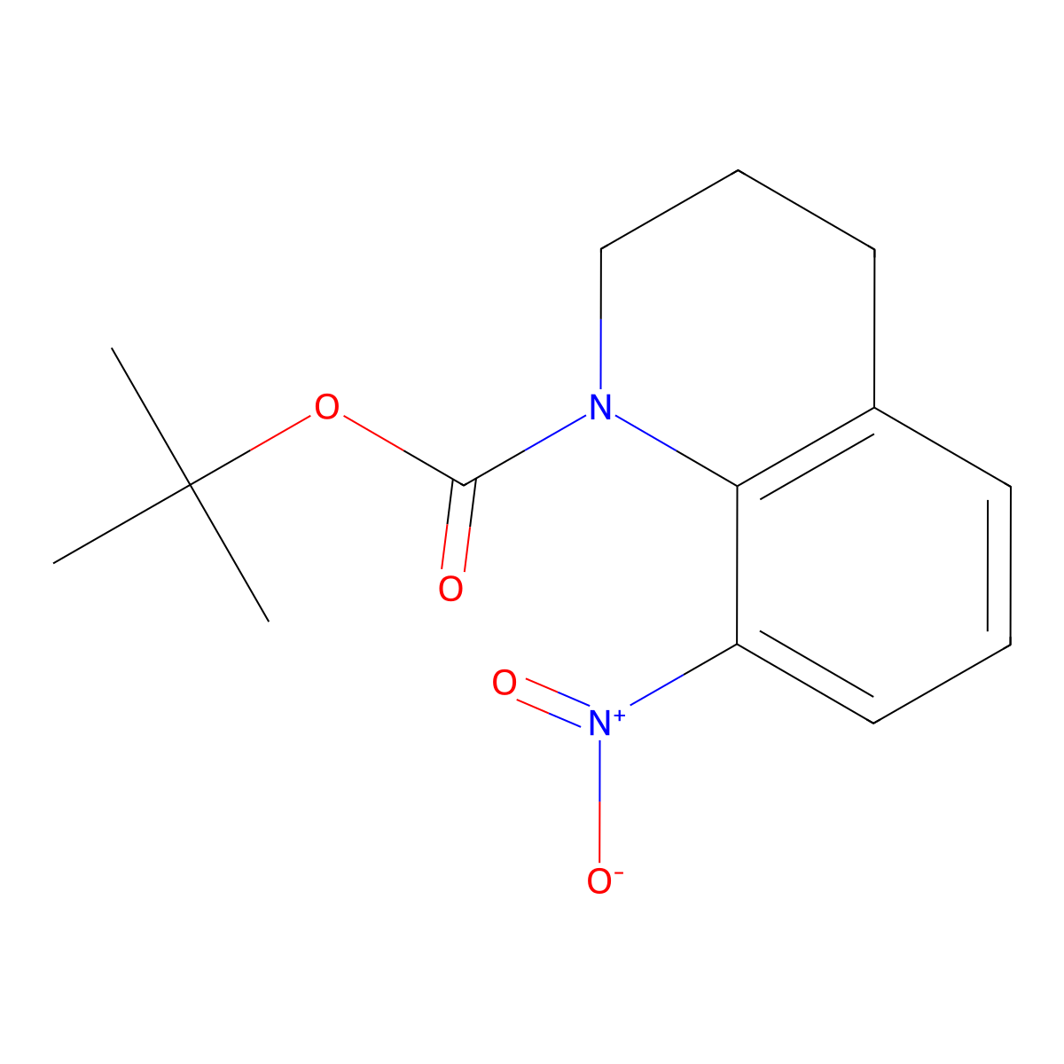 tert-Butyl 8-nitro-3,4-dihydroquinoline-1(2H)-carboxylate molecular structure, CAS 2089292-99-7