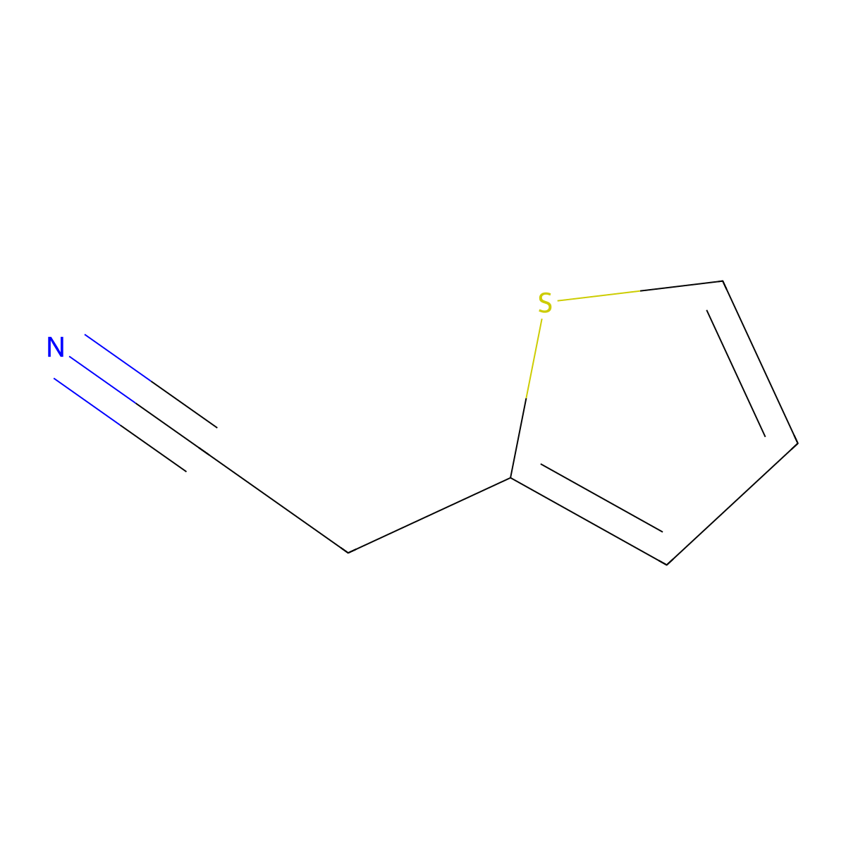 2-Thienylacetonitrile molecular structure, CAS 20893-30-5