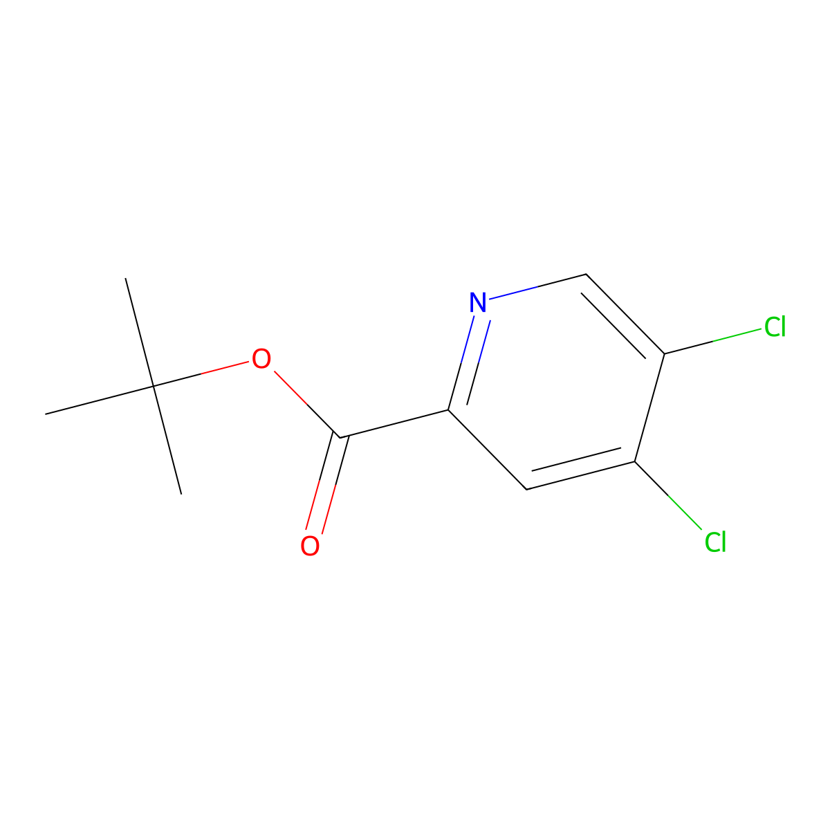 tert-Butyl 4,5-dichloropicolinate molecular structure, CAS 2089301-03-9