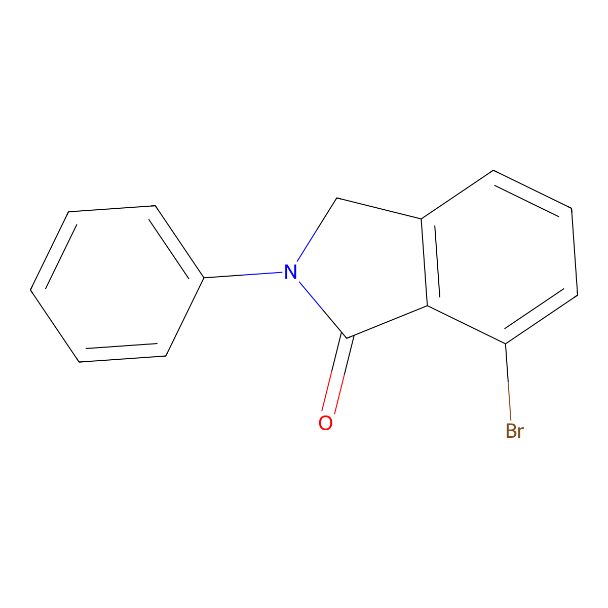 7-Bromo-2-phenylisoindolin-1-one molecular structure, CAS 2089301-66-4