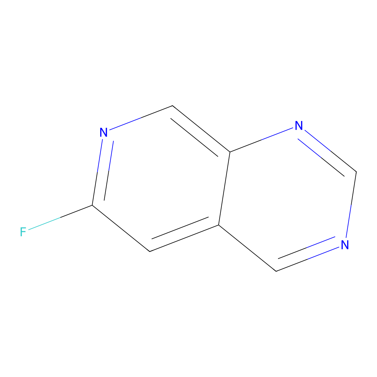 6-Fluoropyrido[3,4-d]pyrimidine molecular structure, CAS 2089309-98-6