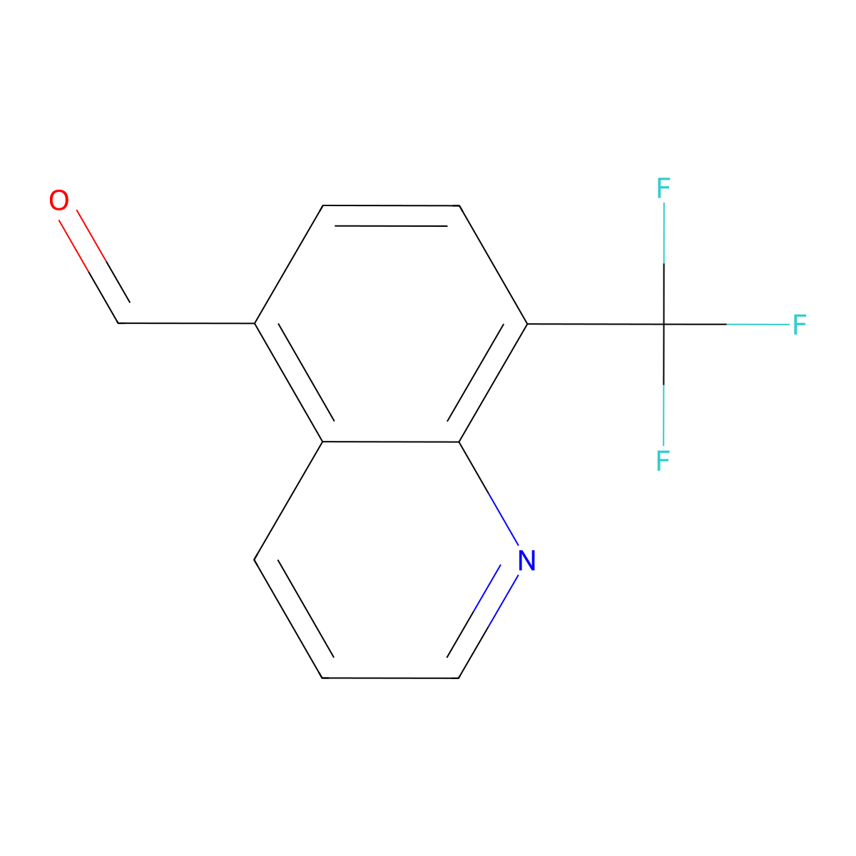 8-(Trifluoromethyl)quinoline-5-carbaldehyde molecular structure, CAS 2089310-78-9
