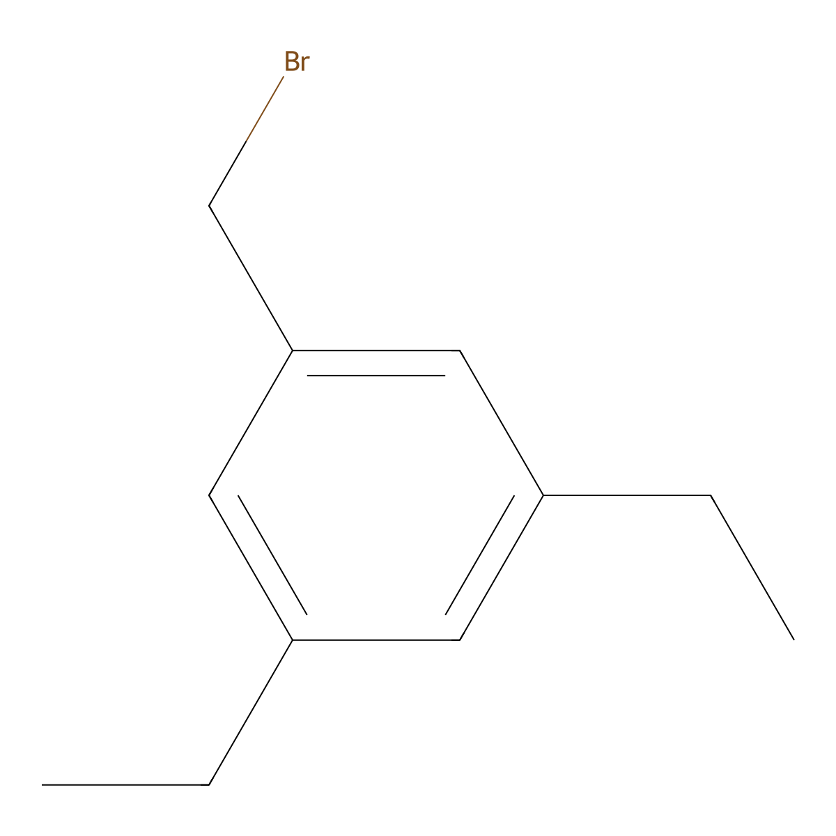 1-(Bromomethyl)-3,5-diethylbenzene molecular structure, CAS 2089312-71-8